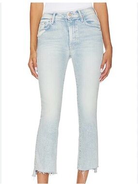 MOTHER Insider Crop Step fray Jeans size 27 in SMOOTH SAILING ⛵️